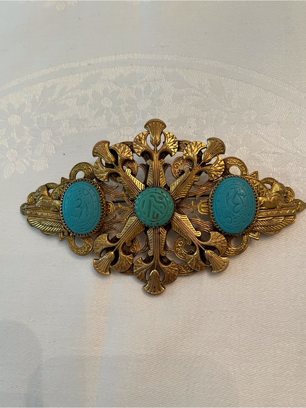 1920s Egyptian Revival Brooch